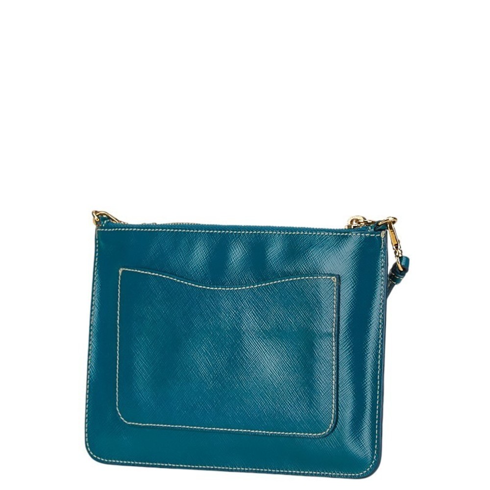 Prada Triangular Saffiano Leather Diagonal Mini S… - image 2